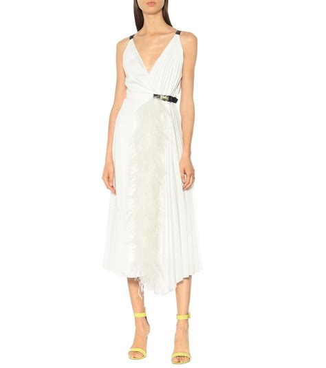 prada dress with feathers|prada dresses for women.